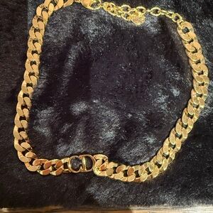 Dior Gold-Tone Chain Necklace